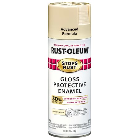 Rust-Oleum Antique White, Gloss, 12 oz 338882